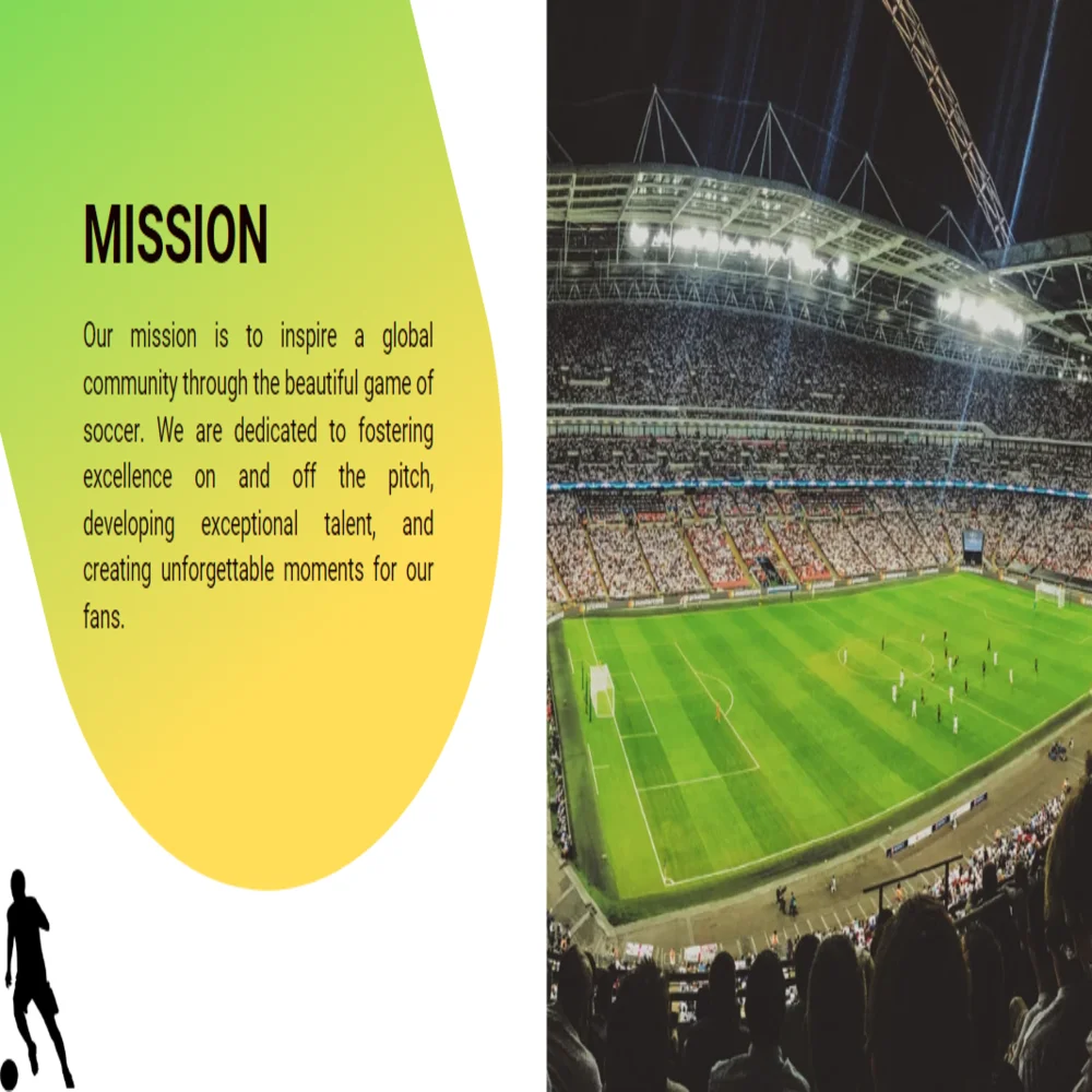 Soccer Club Pitch Deck Template - Mission