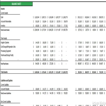 Watermelon Farming Excel Financial Model Projection Template - Image 3