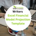 Writers Excel Financial Model Projection Template-Product Image