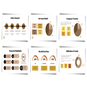 Antique Shop Pitch Deck Template - Feature Image Company Traction