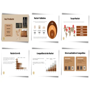 Antique Shop Pitch Deck Template - Feature Image Market Validation and Size