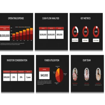 Art Gallery Pitch deck template - Cash Flow Analysis- FI