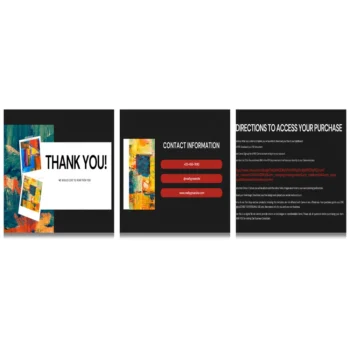 Art Gallery Pitch deck template - Contact Us- FI