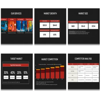 Art Gallery Pitch deck template - Market Competition- FI