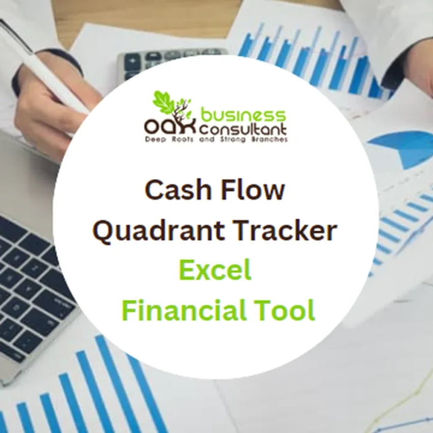 Cash Flow Quadrant Tracker Excel Financial Tool - Product Image