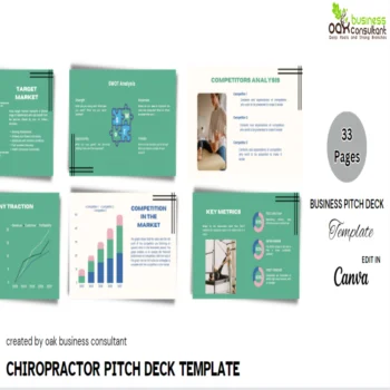 Chiropractor Pitch Deck Template - Feature Image Cover Page