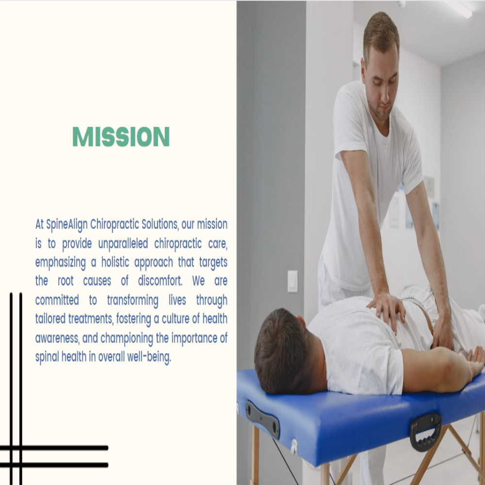 Chiropractor Pitch Deck Template - Mission