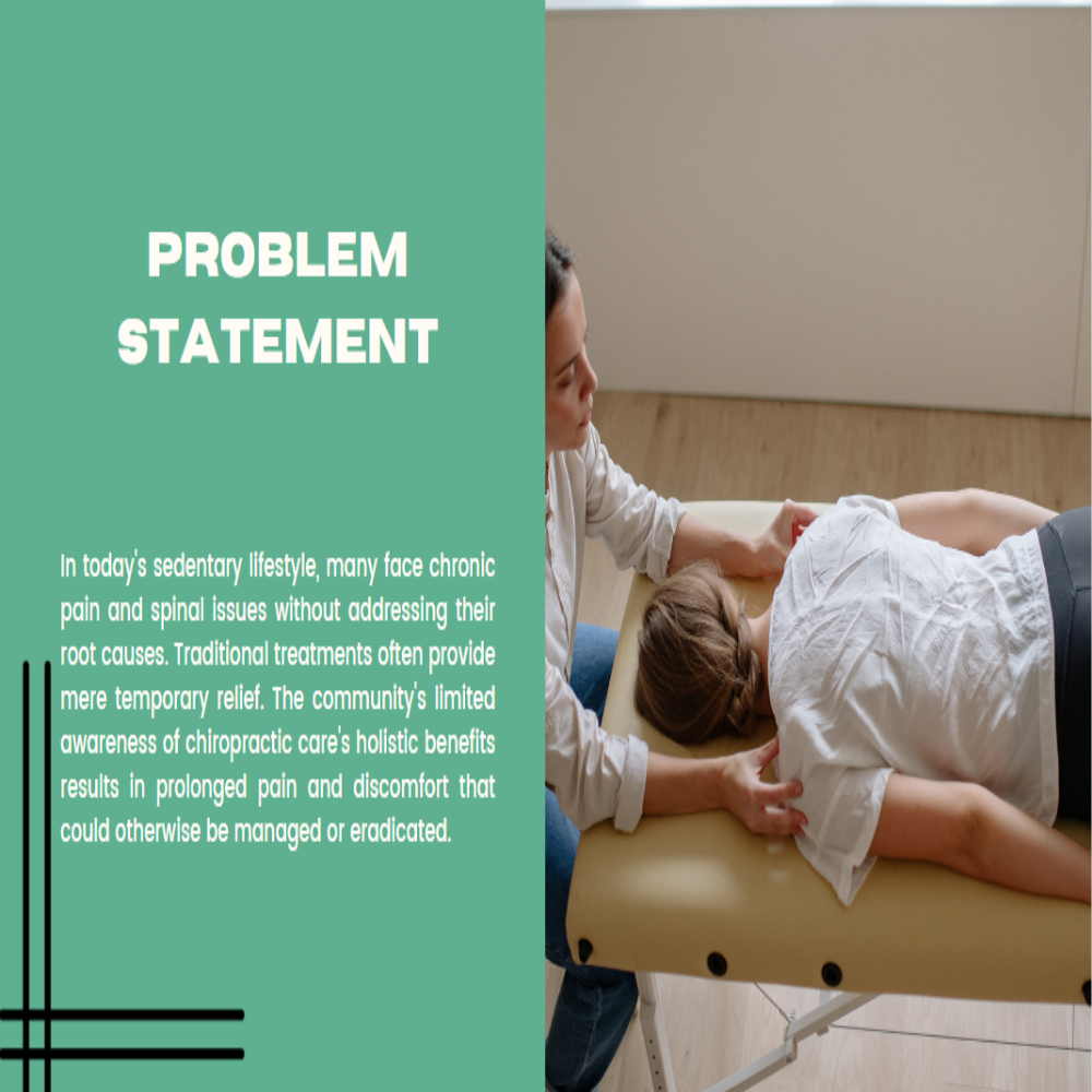Chiropractor Pitch Deck Template - Problem Statement
