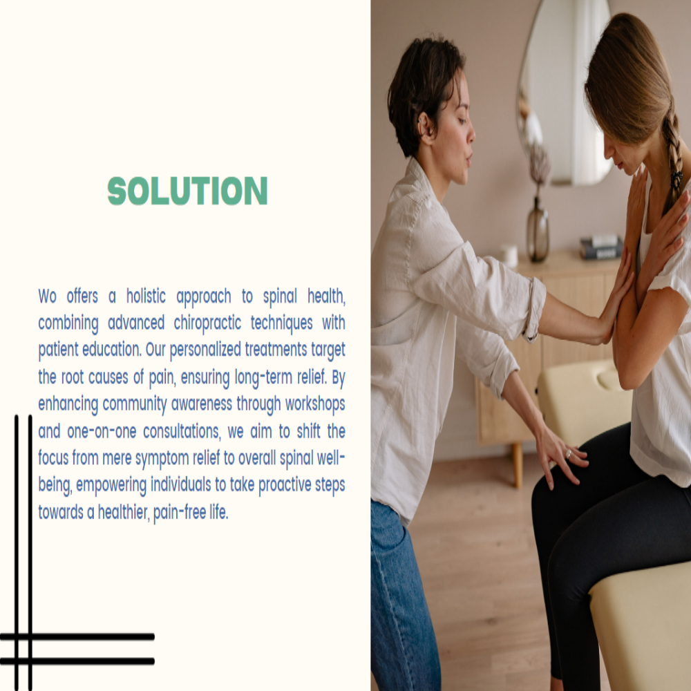 Chiropractor Pitch Deck Template - Solution