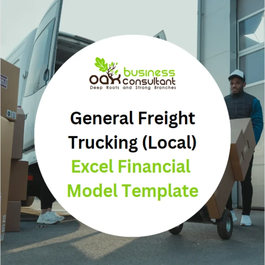 General freight trucking local excel financial model - Product Image General freight trucking local excel financial model - Product Image