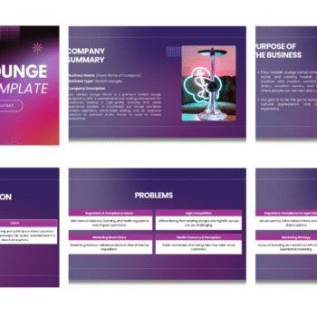 Hookah Lounge pitch deck template - Vision - FI