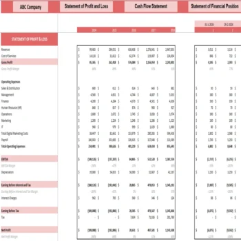 Household Service Marketplace DCF Valuation Excel Model - Income Statement