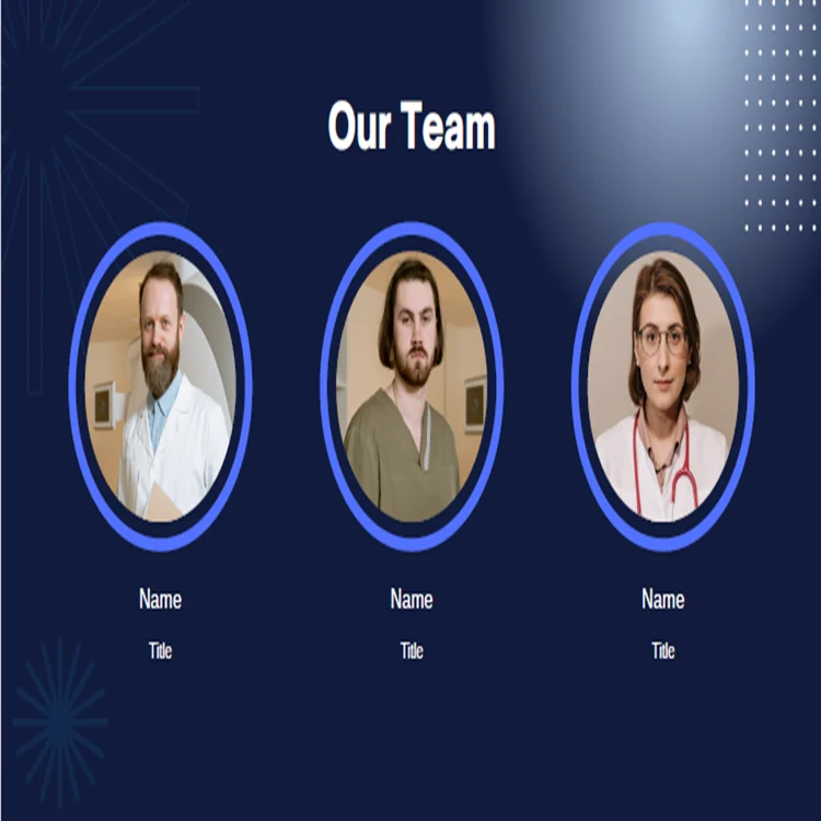 Medical Devices Pitch Deck Template-Our Team