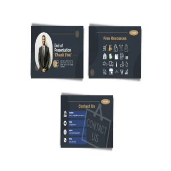 MenGÇÖs Clothing Store Pitch Deck Template - Company Contact Feature Image