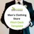 Men's Clothing Store Pitch Deck Template - PRODUCT IMAGE