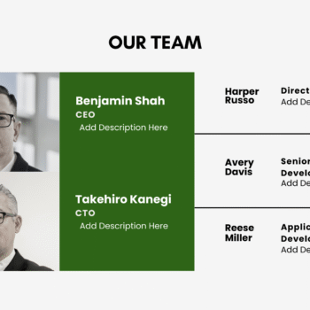 Nursery Garden Pitch Deck Template - Our Team