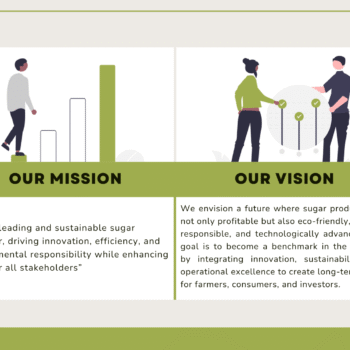 Sugar Mill Pitch Deck Template - Mission and Vision