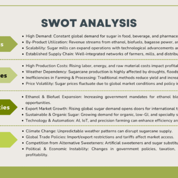 Sugar Mill Pitch Deck Template - Swot Analysis