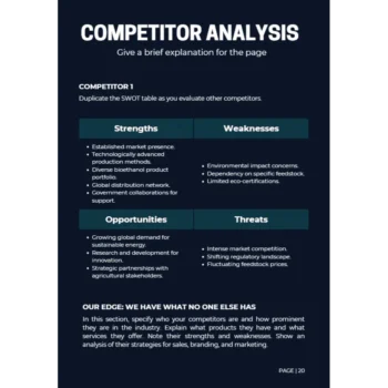Agricultural Bioethanol Business Plan - Competitive Analysis