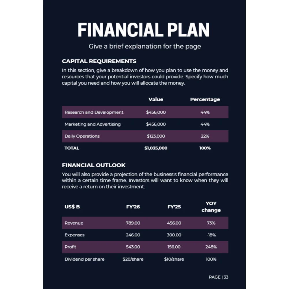 Agricultural Bioethanol Business Plan - Financial Plan