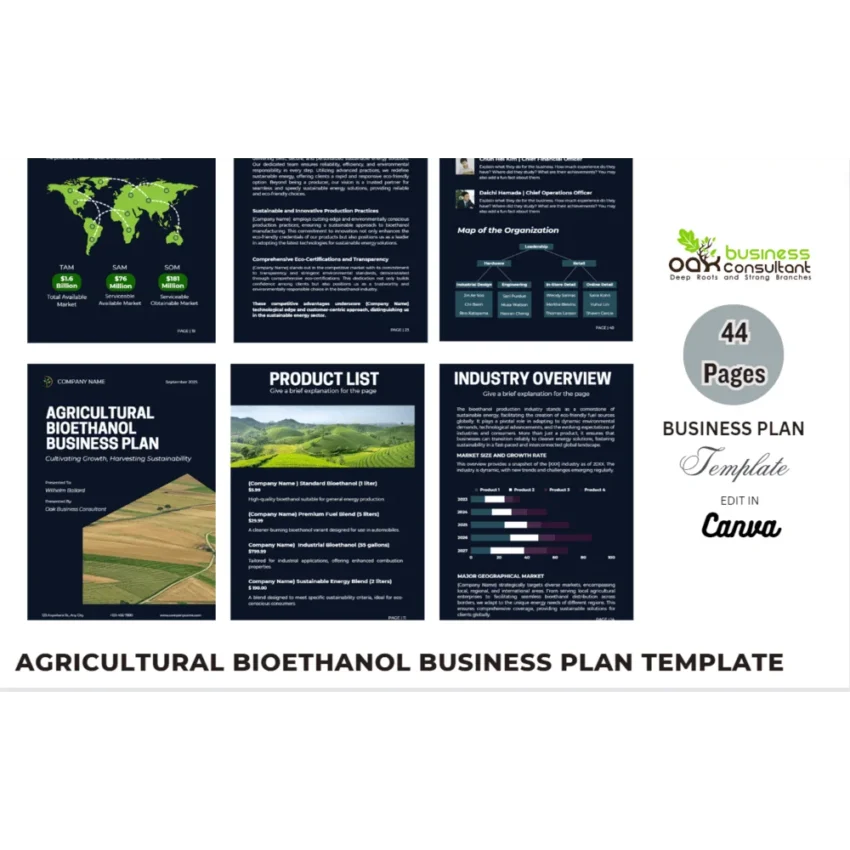 Agricultural Bioethanol Business Plan - Product Image