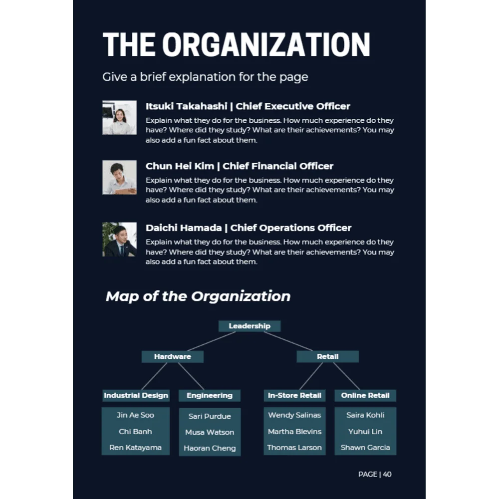 Agricultural Bioethanol Business Plan - The Organization