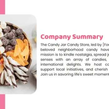 Candy Store Pitch Deck - Company Summary