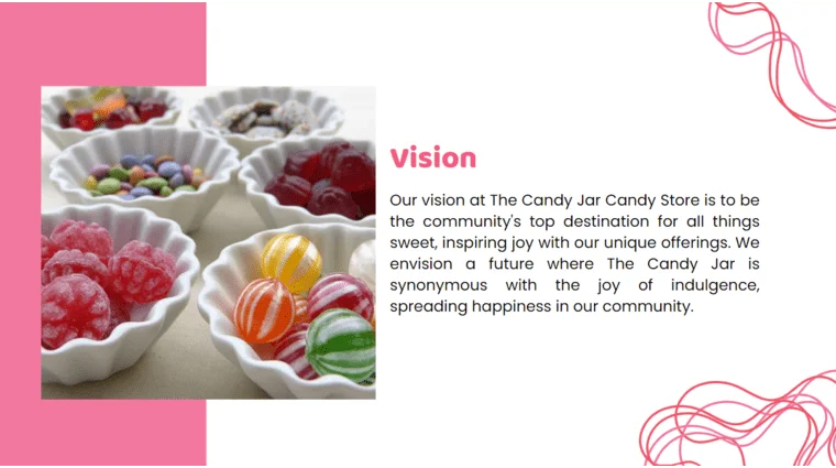 Candy Store Pitch Deck - Vision