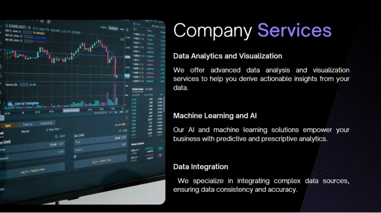 Data Analytics Software Pitch Deck - Company Services