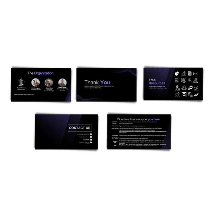 Data Analytics Software Pitch Deck - Contact Us - FI