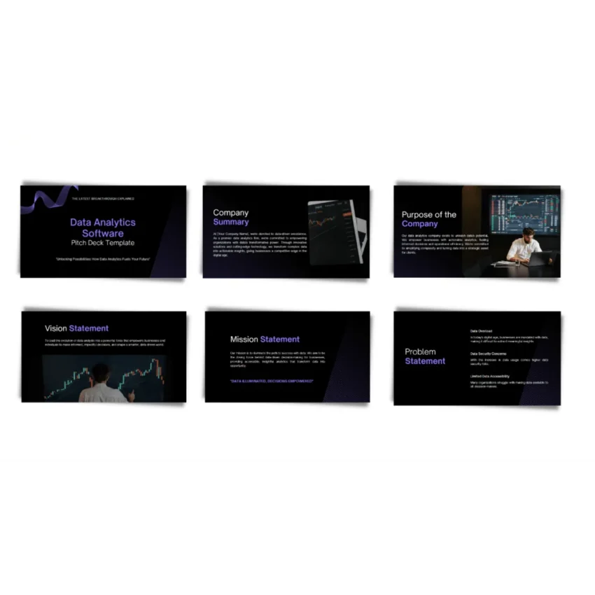 Data Analytics Software Pitch Deck - Vision - FI