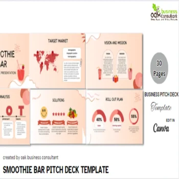 Smoothie Bar Pitch Deck - Title Page Feature Image 1