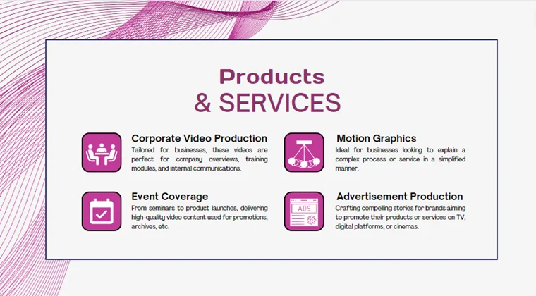 Video Production Agency - Products