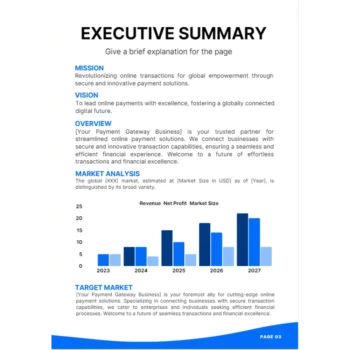 Online Payment Gateway Business Plan - Executive Summary