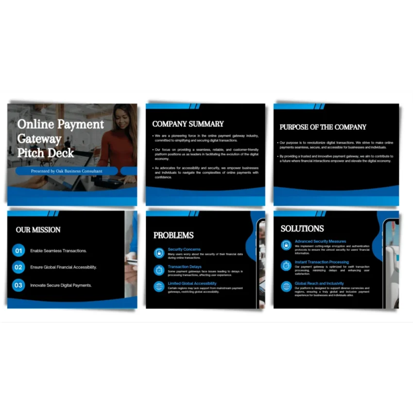 Online Payment Gateway Pitch Deck - Vision - FI