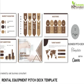 Rental Equipment Pitch Deck-Title Page Feature image 1