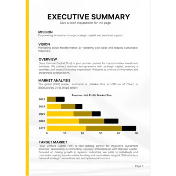 Venture Capital Business Plan - Executive Summary