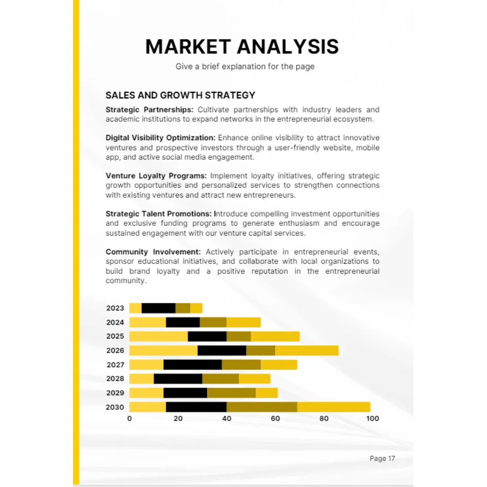 Venture Capital Business Plan - Market Analysis