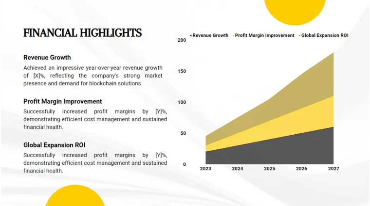 Venture Capital Pitch Deck - Financial Highlights