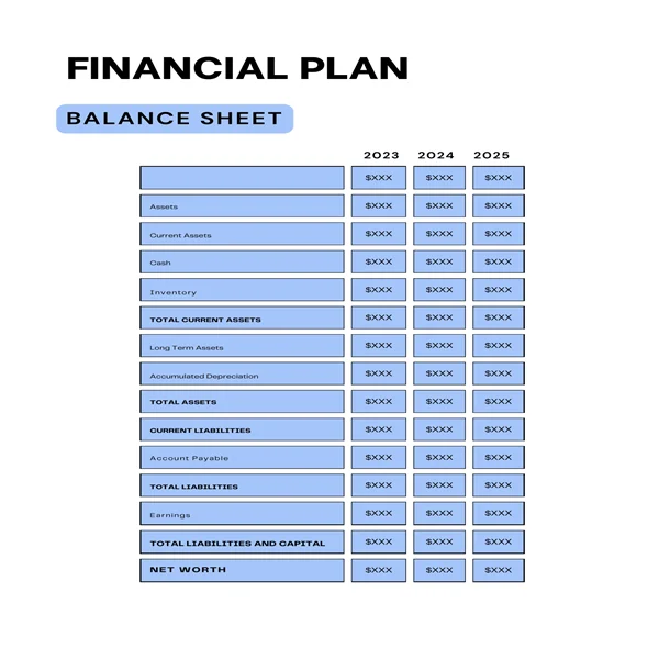 Dental Practice Business Plan-Balance Sheet