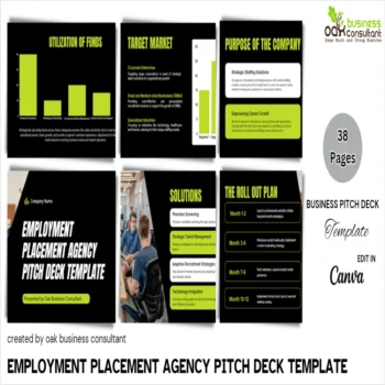Employment Placement Agency Pitch Deck - Company Summary - FI