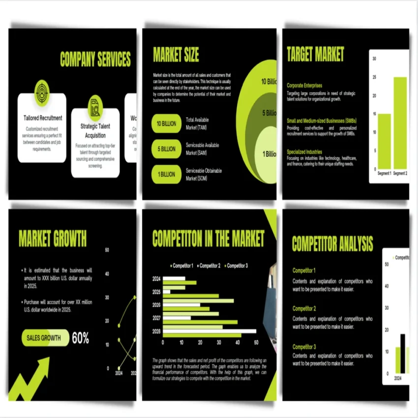 Employment Placement Agency Pitch Deck - Products - FI