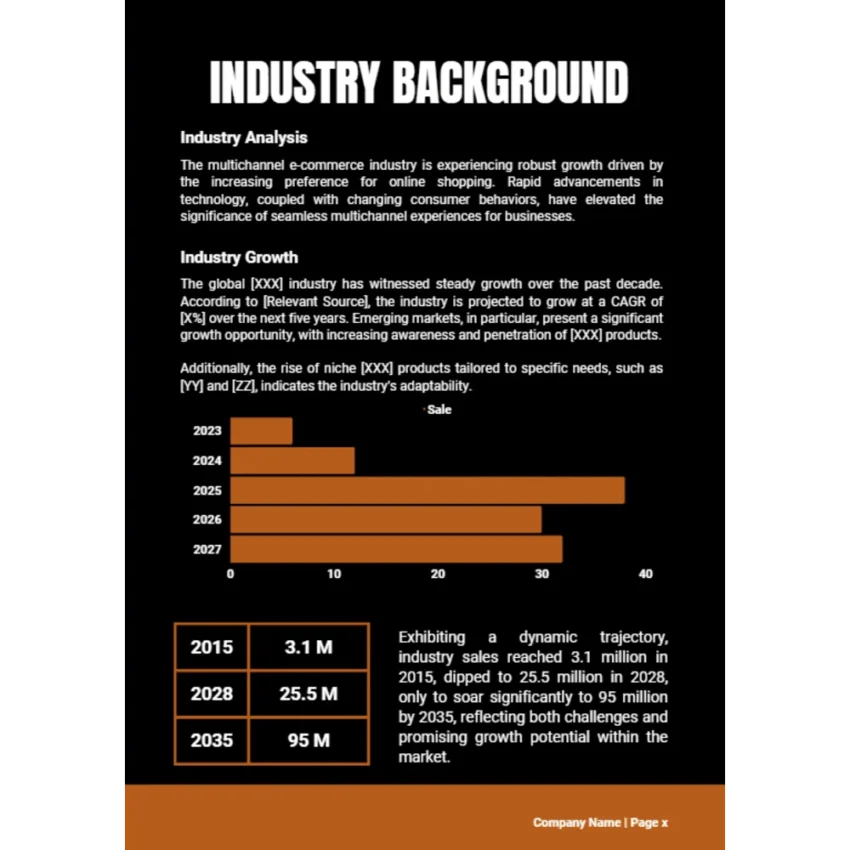Multi-Channel E-Commerce Business Plan - Industry Background