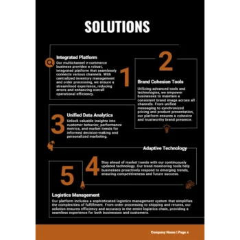 Multi-Channel E-Commerce Business Plan - Solutions