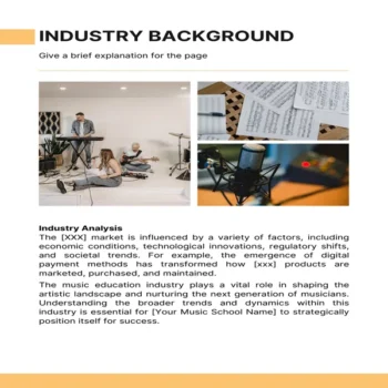 Music School Business Plan-Industry Analysis