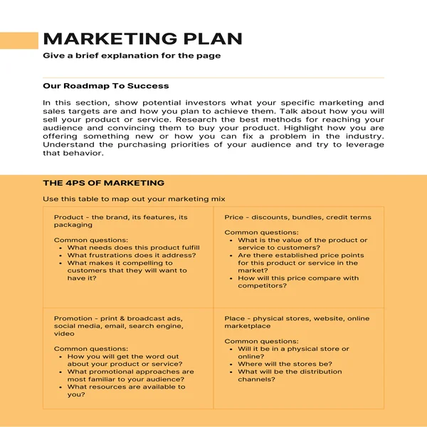 Music School Business Plan-Marketing Plan 4ps