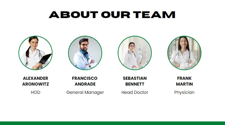 Longevity Clinic Pitch Deck - Our Team