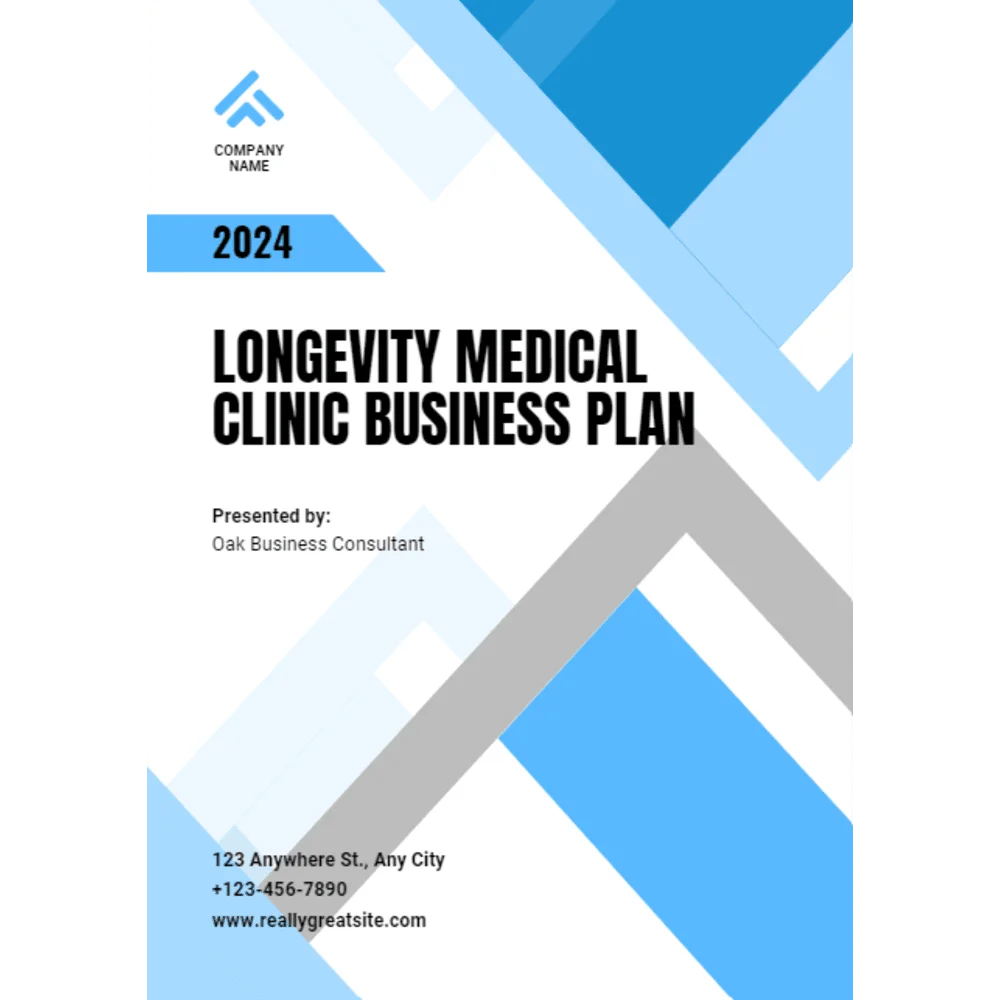 Longevity Medical Clinic Business Plan - Title Page