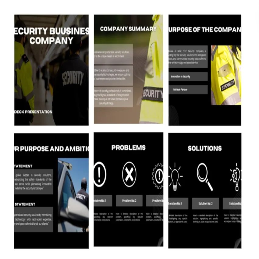 Security Business Pitch Deck - Solution FI