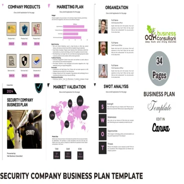 Security Company Business Plan template - Product Image